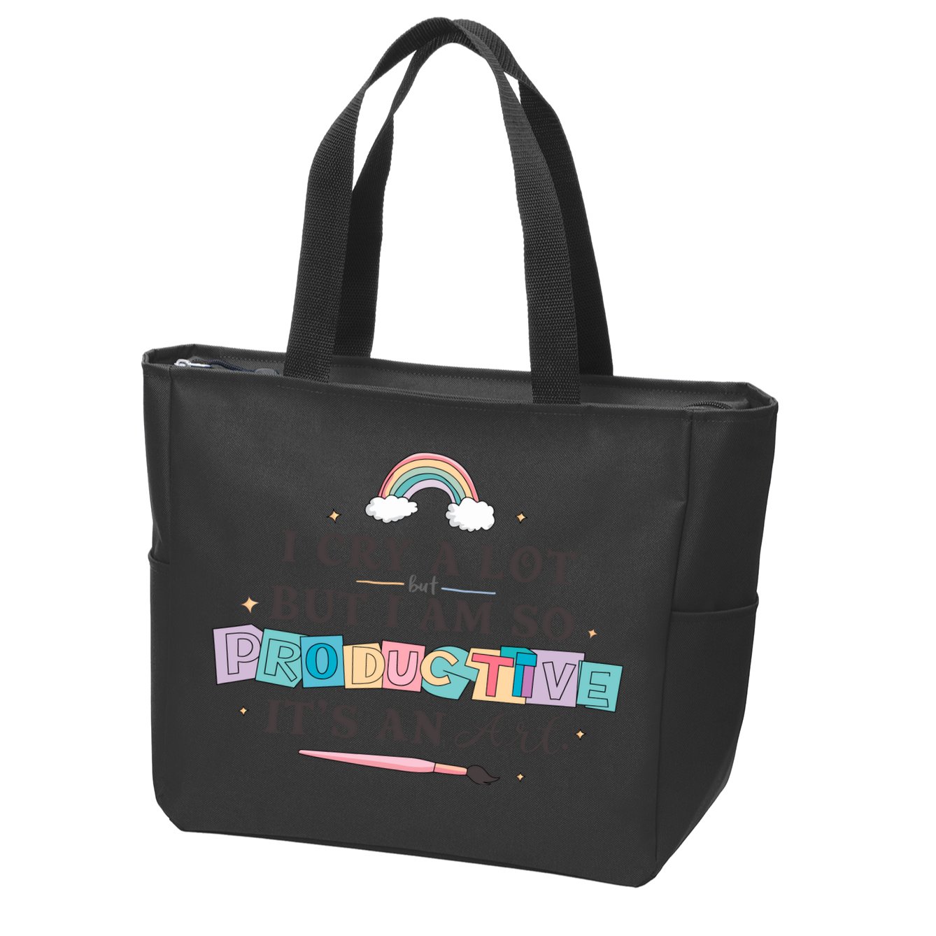 I Cry A Lot I Am So Productive ItS An Art Ttpd Taylor Lover Zip Tote Bag