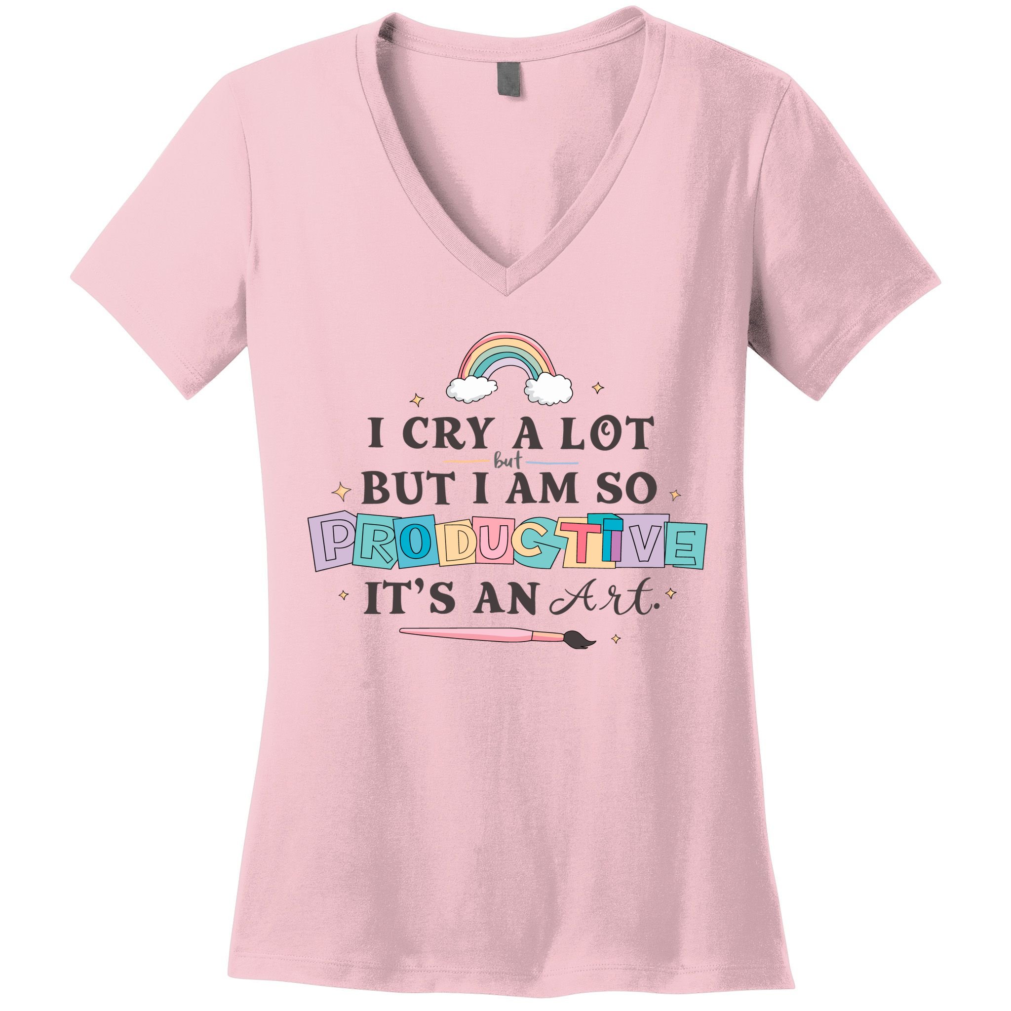 I Cry A Lot I Am So Productive ItS An Art Ttpd Taylor Lover Women's V-Neck T-Shirt