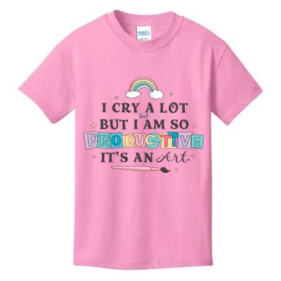 I Cry A Lot I Am So Productive ItS An Art Ttpd Taylor Lover Kids T-Shirt
