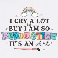 I Cry A Lot I Am So Productive ItS An Art Ttpd Taylor Lover Garment-Dyed Sweatshirt