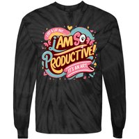 I Cry A Lot I Am So Productive Its An Art Ttpd Taylor Lover Tie-Dye Long Sleeve Shirt