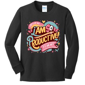 I Cry A Lot I Am So Productive Its An Art Ttpd Taylor Lover Kids Long Sleeve Shirt