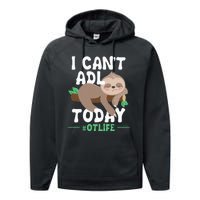 I Cant ADL Today Occupational Therapist Therapy Performance Fleece Hoodie