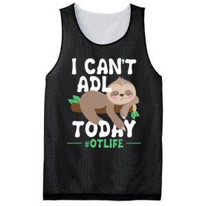 I Cant ADL Today Occupational Therapist Therapy Mesh Reversible Basketball Jersey Tank