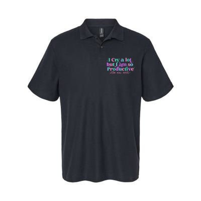 I Cry A Lot But I Am So Productive Softstyle Adult Sport Polo