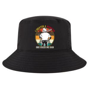 I Created A Monster She Calls Me Dad Funny Baseball Cool Comfort Performance Bucket Hat