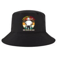I Created A Monster She Calls Me Dad Funny Baseball Cool Comfort Performance Bucket Hat