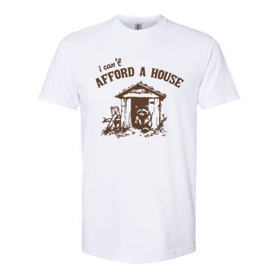 I CanT Afford A House Funny Raccoon Vintage Softstyle® CVC T-Shirt