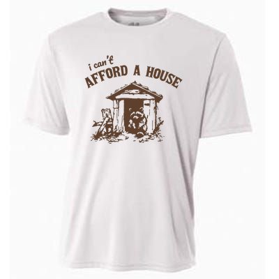 I CanT Afford A House Funny Raccoon Vintage Cooling Performance Crew T-Shirt