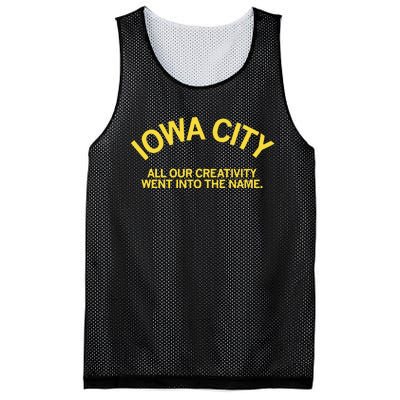 Iowa City All Our Creativity Went Into The Name Mesh Reversible Basketball Jersey Tank