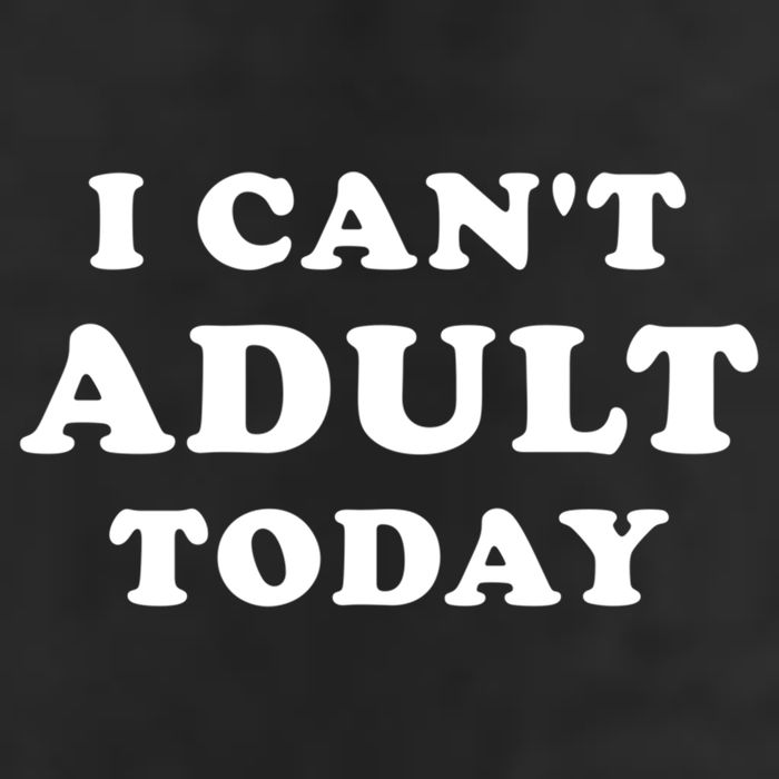 I Can’t Adult Today (I Cannot Adult Today) Cool Gift 7 Panel Mesh Trucker Snapback Hat