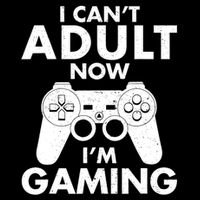 I CanT Adult Now IM Gaming Gamer Gift Impact Tech Backpack