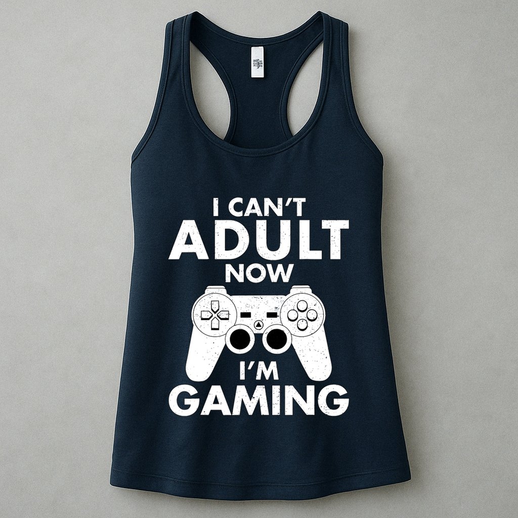 I CanT Adult Now IM Gaming Gamer Gift Womens Tank Top
