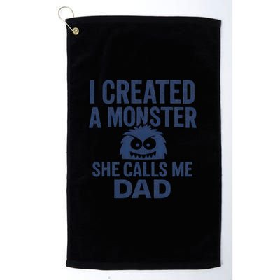 I Created a Monster - Perfect for Father's Day Gifts Golf Towel
