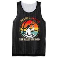 I Created A Monster She Call Me Dad Basketball Mesh Reversible Basketball Jersey Tank