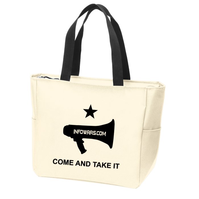 Infowars.Com Come And Take It Zip Tote Bag
