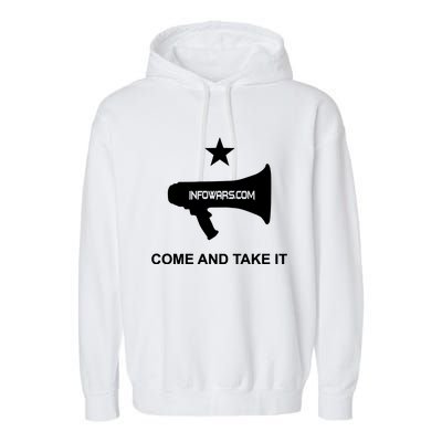 Infowars.Com Come And Take It Garment-Dyed Fleece Hoodie