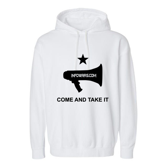 Infowars.Com Come And Take It Garment-Dyed Fleece Hoodie
