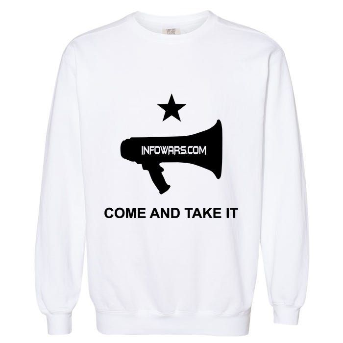 Infowars.Com Come And Take It Garment-Dyed Sweatshirt