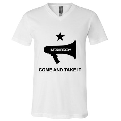 Infowars.Com Come And Take It V-Neck T-Shirt