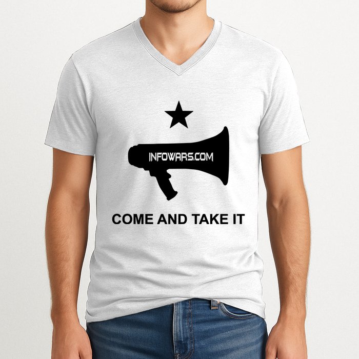 Infowars.Com Come And Take It V-Neck T-Shirt