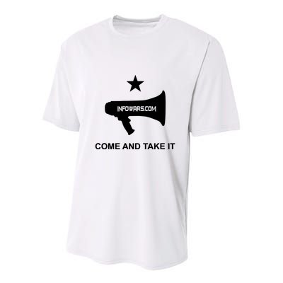 Infowars.Com Come And Take It Youth Performance Sprint T-Shirt
