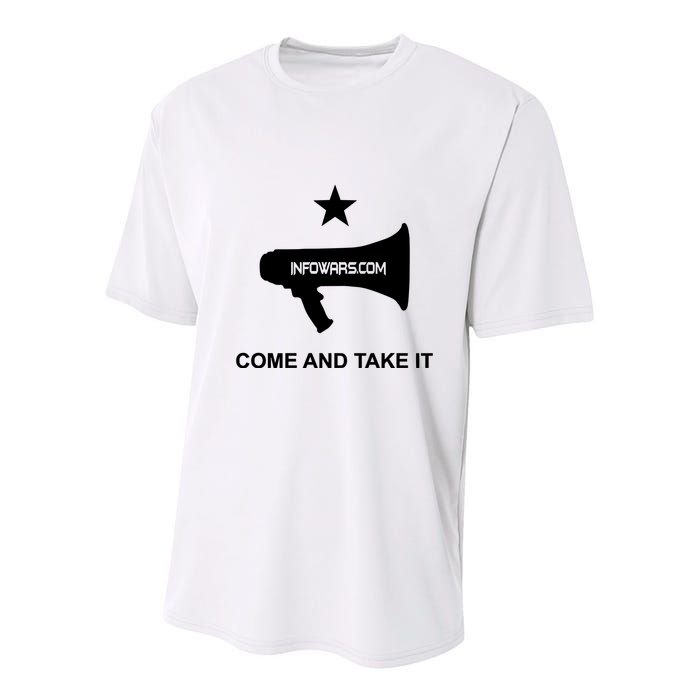 Infowars.Com Come And Take It Youth Performance Sprint T-Shirt