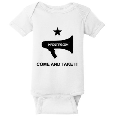 Infowars.Com Come And Take It Baby Bodysuit