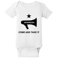 Infowars.Com Come And Take It Baby Bodysuit