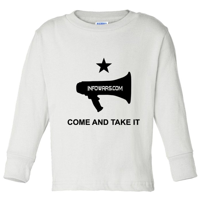 Infowars.Com Come And Take It Toddler Long Sleeve Shirt