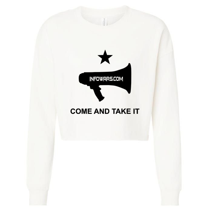 Infowars.Com Come And Take It Cropped Pullover Crew