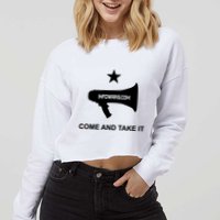 Infowars.Com Come And Take It Cropped Pullover Crew