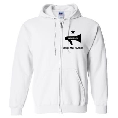 Infowars.Com Come And Take It Full Zip Hoodie