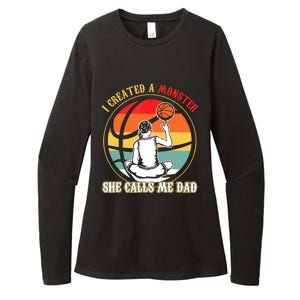 I Created A Monster She Call Me Dad Basketball Womens CVC Long Sleeve Shirt