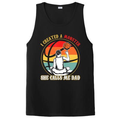 I Created A Monster She Call Me Dad Basketball PosiCharge Competitor Tank