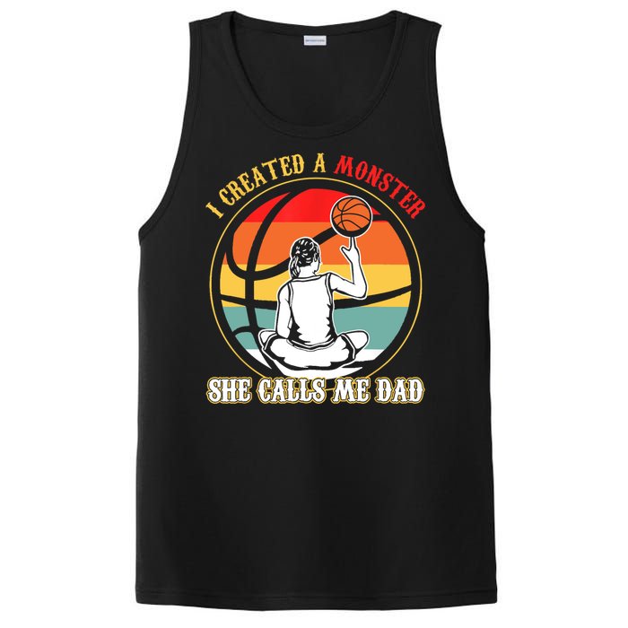 I Created A Monster She Call Me Dad Basketball PosiCharge Competitor Tank