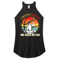 I Created A Monster She Call Me Dad Basketball Women's Perfect Tri Rocker Tank