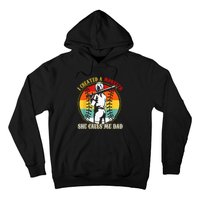 I Created A Monster She Call Me Dad Softball Baseball Lover Hoodie