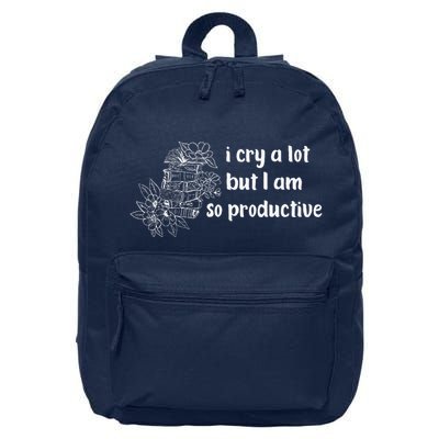 I Cry A Lot But I Am So Productive Country Music Fan Lover 16 in Basic Backpack