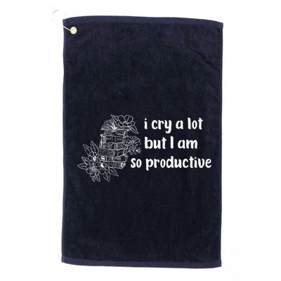 I Cry A Lot But I Am So Productive Country Music Fan Lover Golf Towel