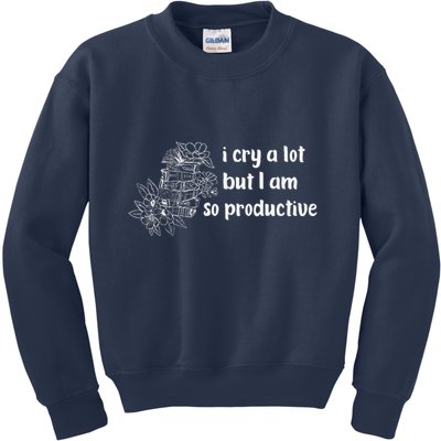 I Cry A Lot But I Am So Productive Country Music Fan Lover Kids Sweatshirt