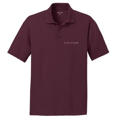 I Cry At Work Funny Sarcastic PosiCharge RacerMesh Polo