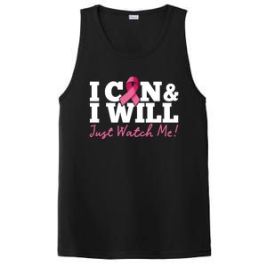 I Can And I Will Beat Breast Cancer Warrior Just Watch Me Gift PosiCharge Competitor Tank