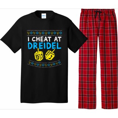 I Cheat At Dreidel Ugly Hanukkah Sweater Chanukah Jew Gift Pajama Set