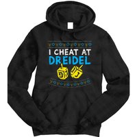 I Cheat At Dreidel Ugly Hanukkah Sweater Chanukah Jew Gift Tie Dye Hoodie