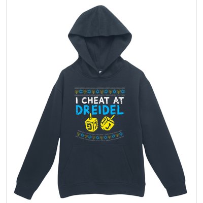 I Cheat At Dreidel Ugly Hanukkah Sweater Chanukah Jew Gift Urban Pullover Hoodie