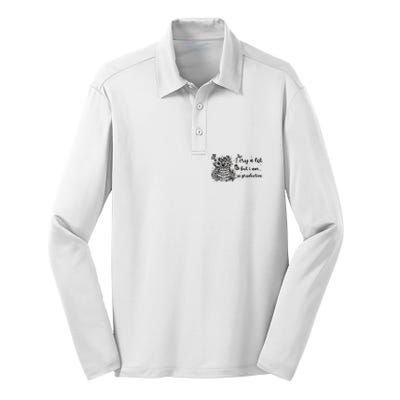 I Cry A Lot But I Am So Productive Silk Touch Performance Long Sleeve Polo