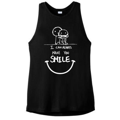 I Can Always Make You Smile Ladies PosiCharge Tri-Blend Wicking Tank