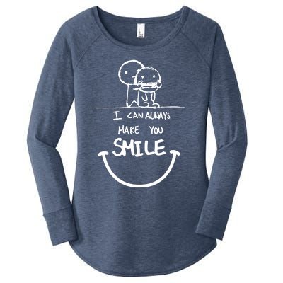 I Can Always Make You Smile Women's Perfect Tri Tunic Long Sleeve Shirt