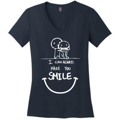 I Can Always Make You Smile Women's V-Neck T-Shirt